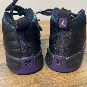 Nike Air Jordan Kids Sneakers in Black and Purple 5C